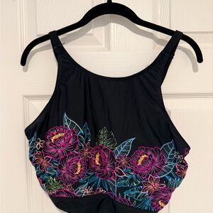 Torrid Black & Floral Bikini (2-piece set) size 1X